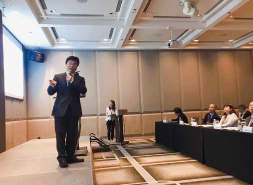 周志浩署長（左１）於6 月24 日出席2020 大陸台商端午節座談聯誼活動，介紹目前台灣防疫狀況